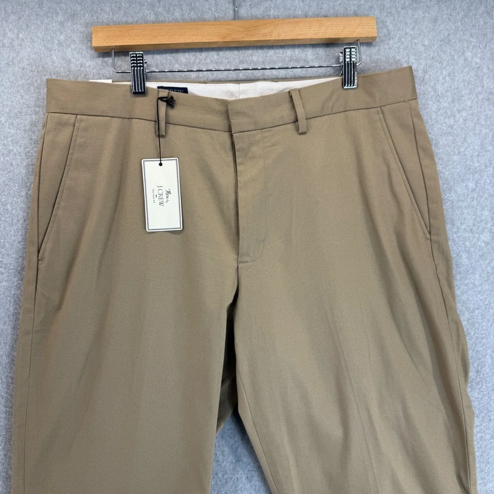 J.Crew Flex Bedford Pants Slim Fit Khaki Tan Chino Trousers Mens Size‎ 35x32 NWT
